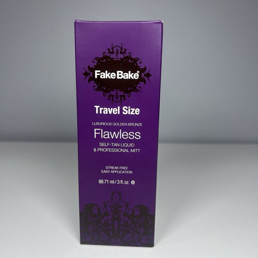 Fake Bake Flawless Travel Size Self-Tan Liquid 3fl. oz Golden Bronze Brand New